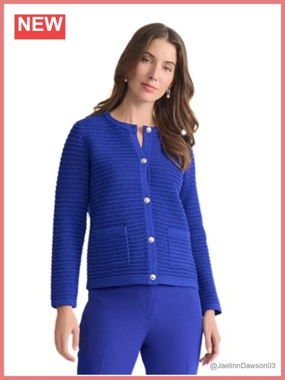Textured Button-Front Cardigan Sweater Lightweight Regular Fit